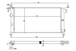 Tyc радиаторов воды opel combo 1.2 71_ фото №1