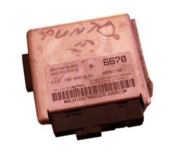 Модуль компьютер усилителя fiat punto 2 99-2003r 26076670, 6670 фото №1