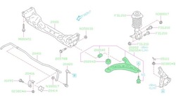 Рычаг переднее левый subaru brz 2.4 оригинал 2022- фото №1