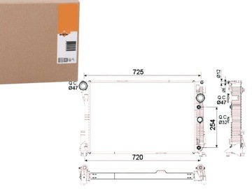 Nrf радиаторов db w204 c-klasa 07- фото №1