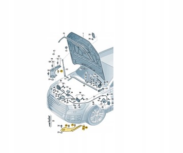 Захист фара накладка ліва audi q7 4m0805285a фото №1