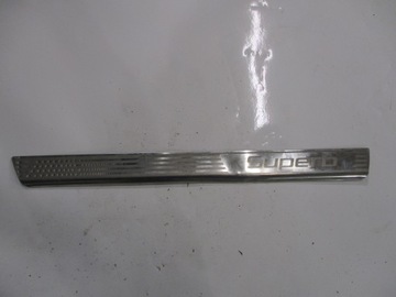 Планка накладка порогова порога na поріг хром перед лівий skoda superb ii рестайлінг фото №1