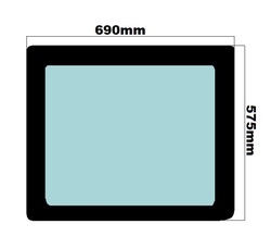 Скло ліва бокова зад двері volkswagen transporter t5 t6 t6.1 doka 0336 фото №1