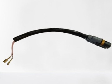 Штекер кутова 2 pin галоген клапана лампи man tgx tga mb actros mp2 mp3 фото №1