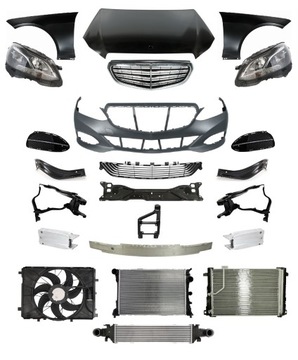 Pas перед mercedes e w212 13-16 капот бампер pas крило лампа фото №1