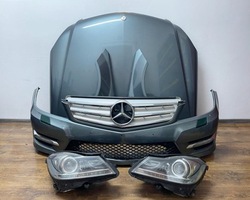 Перед комплектний бампер pas капот mercedes c-klasa w204 рестайлінг 779 фото №1