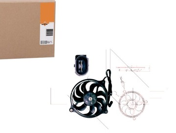 Вентилятор радіатор з корпус vw passat b5.5 4. фото №1