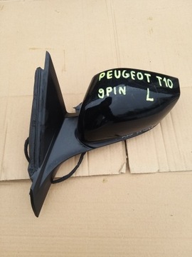 Зеркало левая 10 pin peugeot 308 t10 фото №1
