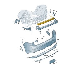 Ползун бампера зад vw golf oe: 5h6807863 фото №1