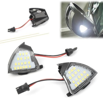 Освітлення led дзеркал vw golf5 6 passat b5 b6 jetta eos sharan golf plus фото №1