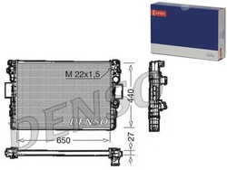 Denso радиаторов двигателя 61984 53652 734233 фото №1