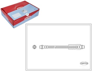Corteco шланг тормозной 83781302853 171385b 1987 фото №1