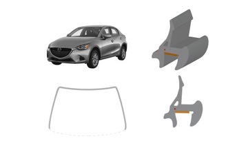 Прокладка стёкла лобовой передний mazda 2 2014-22 верх dół i boki5183asmh фото №1
