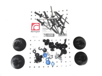 Набір кліпси бампер перед modus od 2008r фото №1