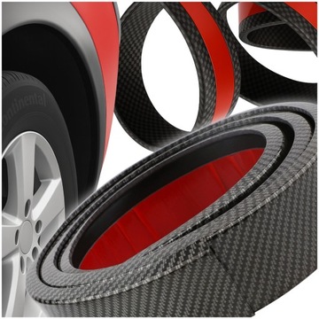 Накладка планка защитная колёсная арка крыльев планка карбон планка na подкрылки фото №1