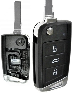 Volkswagen golf mk7 ключ pilot корпус hu66 фото №1