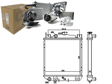 Радиаторов двигателя suzuki swift swift ii 1.0/1.3 03 фото №1