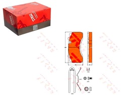 Trw тормозные колодки тормозные daf перед зад lf 55 01- trw фото №1
