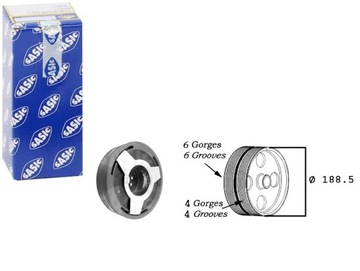 Колесо пасове вала sasic 059105251ac 059105251m 8000 фото №1