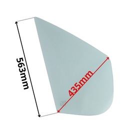 Стекло боковая правая w дверь треугольник opel vivaro 01- 0500 фото №1