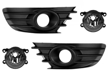 Citroen c4 04- решётка бампера рамка решётка галоген лампа kpl фото №1