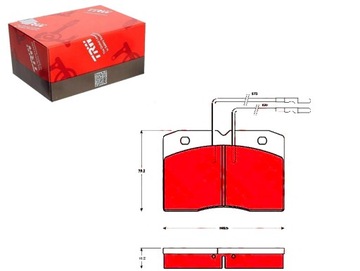 Гальмівні колодки гальмівні iveco перед daily i 2,5 d 83-89 t фото №1