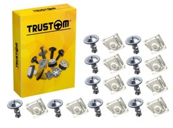 10x пластина + гвинт кліпса кріплення захисні накладки плита двигуна do bmw 5 e39 e38 фото №1