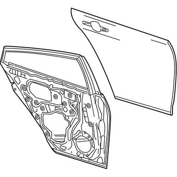 Org двері зад задні ліві toyota prius 2016- фото №1