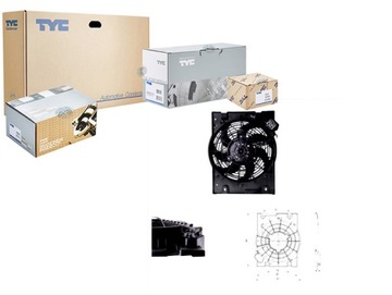 Вентилятор радиатор з корпус opel astra g конденсатор фото №1