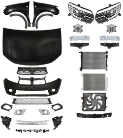 Dacia sandero stepway 17- бампер pas решітка фото №1