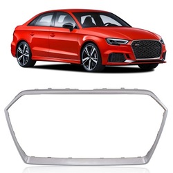 Audi rs3 8va 2017-2020 рамка решітка срібна сатинова 8v5853651r фото №1