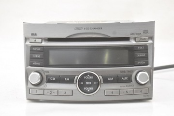 Радио радиопроигрыватель cd mp3 wma rds 86201aj410 subaru legacy 5 v 09-13 фото №1