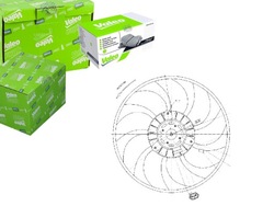Valeo 698424 вентилятор, охолодження двигуна фото №1