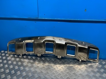 Mercedes w164 ml планка хром бампера перед фото №1
