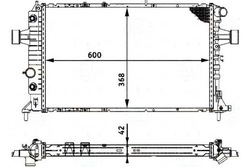 Behr-hella радиаторов opel astra g 2,0 2,2 behr hel фото №1
