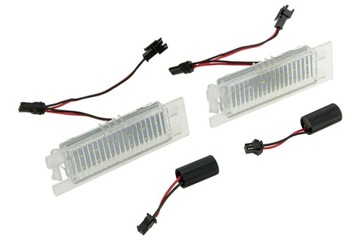 Лампочки led номерного знака opel zafira b 2005- / vectra c 2002- / astra j 2012- фото №1
