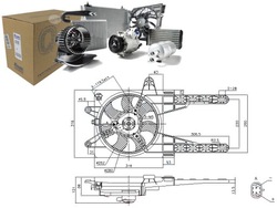 Вентилятор радіатор з корпус fiat punto 1.1/1. фото №1