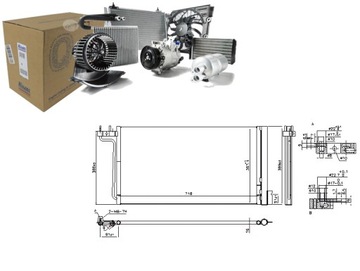 Конденсатор кондиціонера ford c-max ii focus iii grand c-max фото №1