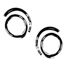 Рамка галоген хром l/p peugeot 307 2005-2007 фото №1