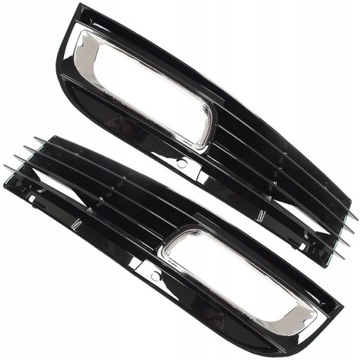 Audi a8 d3 08-10 рестайлінг решітка бампера решітка l+r фото №1