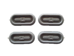 Заглушка кришка підлоги порога 18x45 mm vw audi vag фото №1