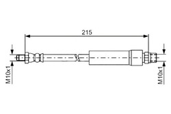 Шланг гальмівний bosch 443611775f 8a0611775d 8d06 фото №1