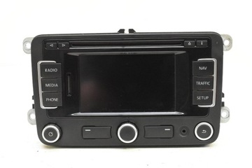 Радіо радіопрогравач cd навігація телефон медіа 3c0035270b vw golf 6 vi plus фото №1