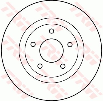 Trw df4932 диск гальмівна фото №1