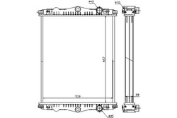 Nissens радиаторов двигателя daf lf 45 lf 55 ce136c-g фото №1