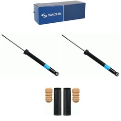 Амортизаторы зад + защитные накладки отбойники do bmw 3 e36 e46 фото №1