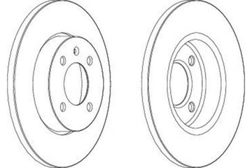 Ferodo диски тормозные 2szt seat inca 1.4 i 6k9 фото №1