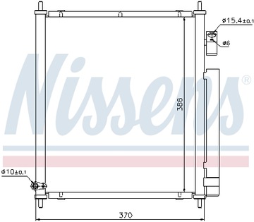 Радиаторов кондиционера з осушитель nissens 94734 фото №1