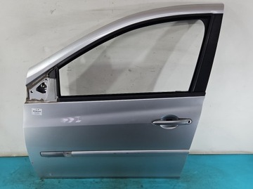 Двері перед ліві renault clio iii 5d рестайлінг срібний ted69 фото №1