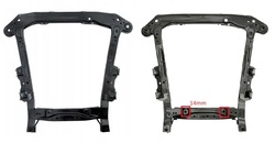 Рама візок підрамник колиска балка dacia sandero ii 2 фото №1